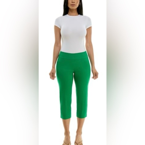 RACHEL ZOE green cropped skinny leg pants-size 8 NWT - Picture 1 of 10